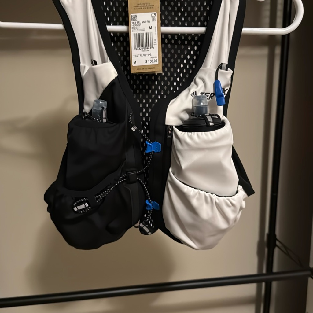 Adidas Black And White Compact Bags With Cinched Design